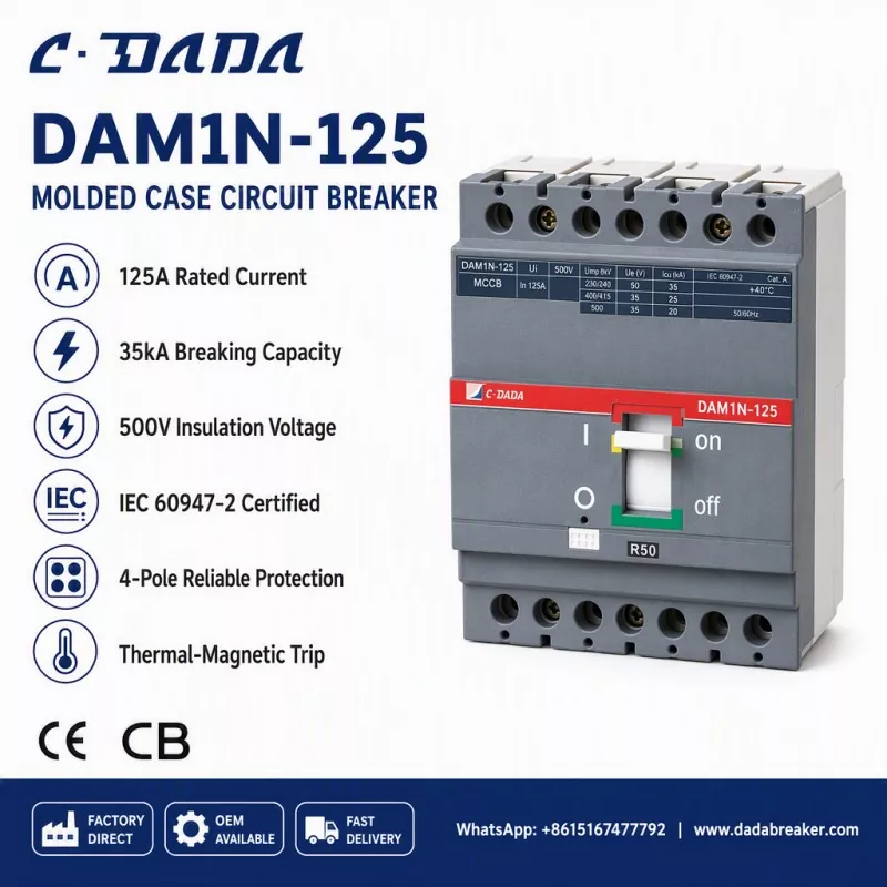Ua kom muaj kev ncaj ncees rau kev faib tawm: C·DADA DAM1N-125 MCCB Solution
